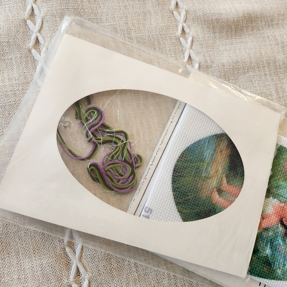 Under the Rainbow Fairy Cross Stitch Kit Mary St. Clair Crafts Candamar Vintage - Picture 4 of 5